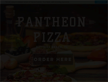 Tablet Screenshot of pantheonpizza.com